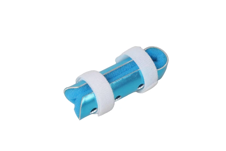 aluminum finger splint with straps for orthopedic supply
