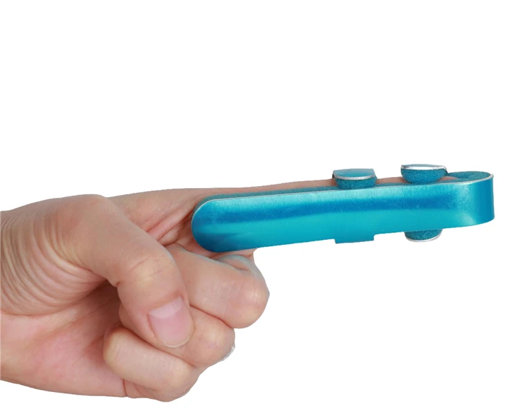aluminum foam finger splint showing unfolded inner padding