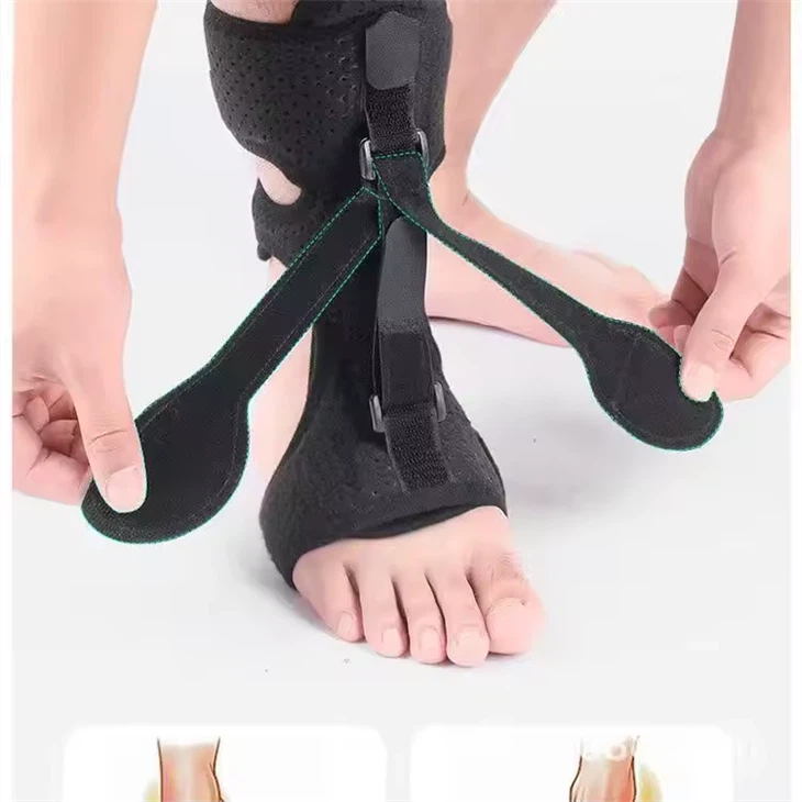 lightweight foot drop splint for gait improvement and toe clearance
