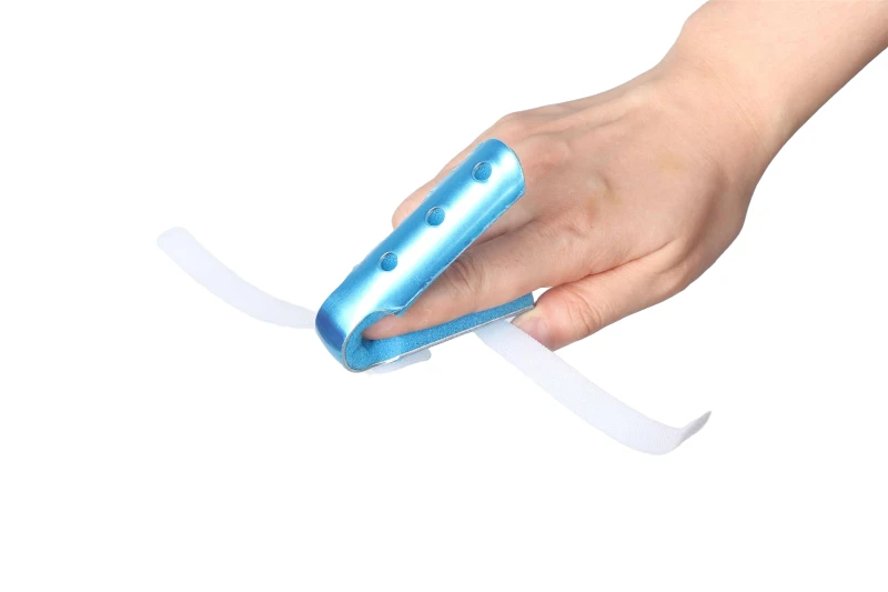 foam padded aluminum finger splint with curved fingertip support foam padded aluminum finger splint with curved fingertip support