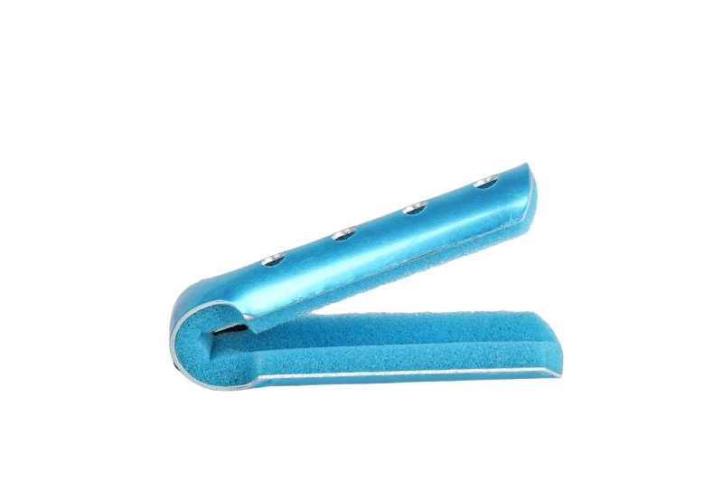 baseball finger splint fitted on an index finger baseball finger splint fitted on an index finger