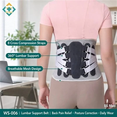 Cross-Pull Lumbar Support Belt